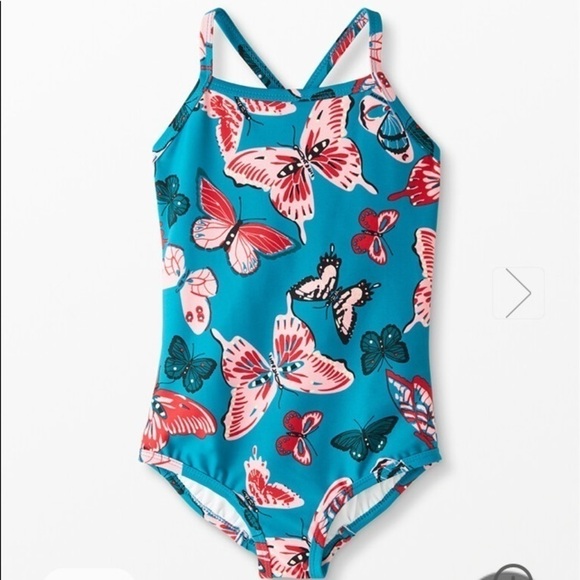 Hanna Andersson NWT Sunblock One Piece Swimsuit Bold Butterflies Size 2T (85) - Picture 1 of 8